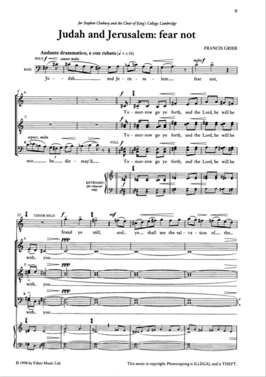 Two Advent Responsories 4-Part scores gallery preview page 4