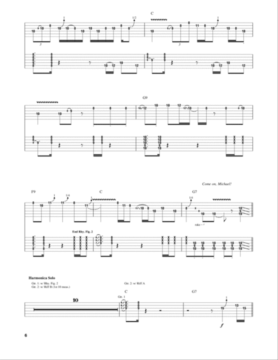 Shake For Me Electric Guitar scores gallery preview page 6