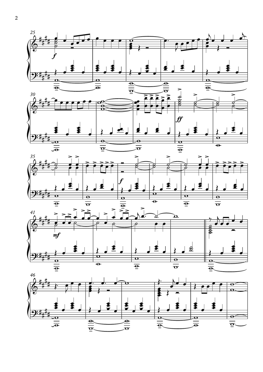 Helium Piano Solo scores gallery preview page 2