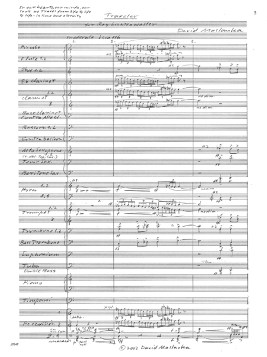 Traveler Traveler Concert Band scores gallery preview page 2