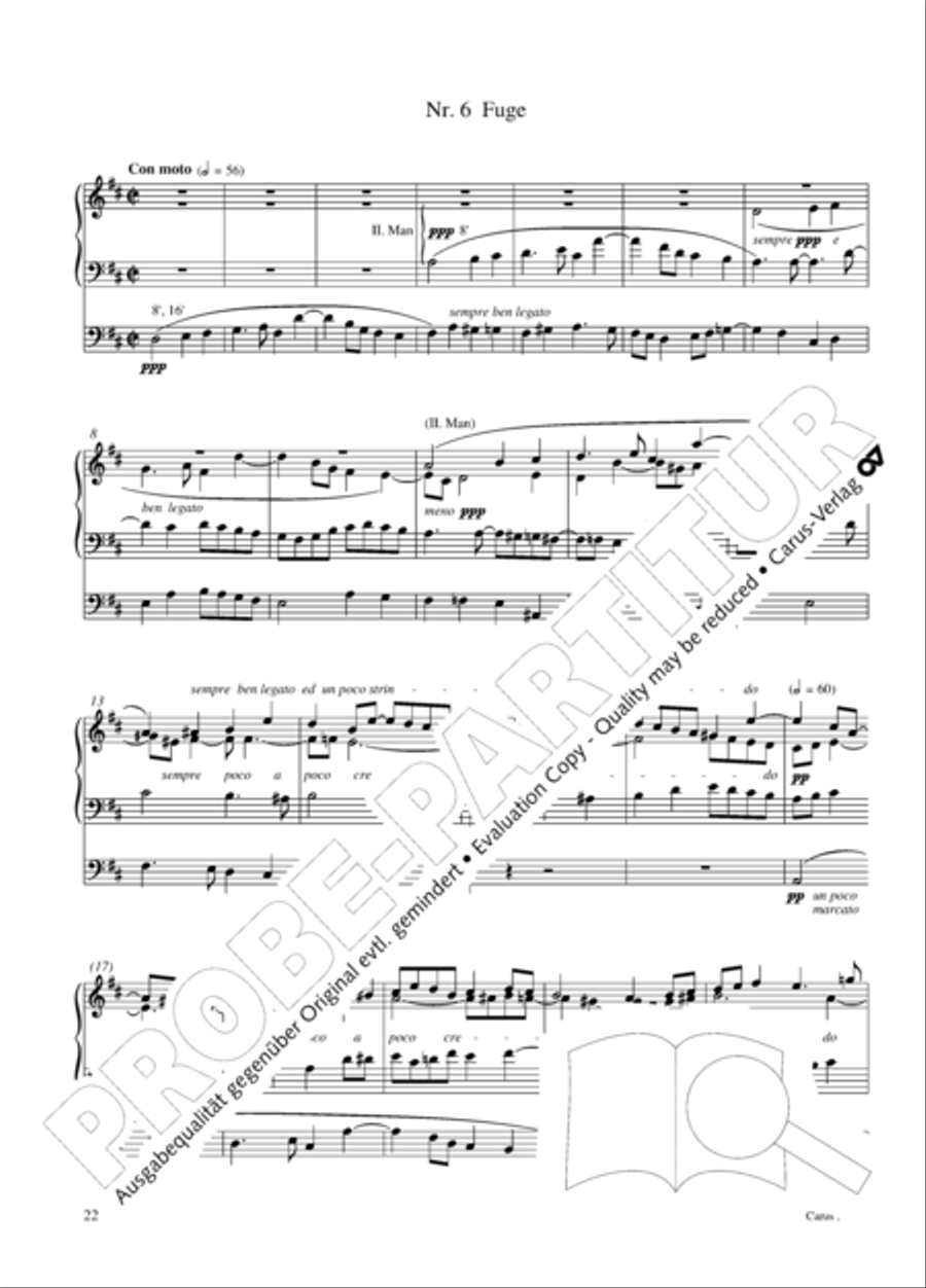 12 Stucke, Op. 59 Heft 1 Organ Solo scores gallery preview page 23