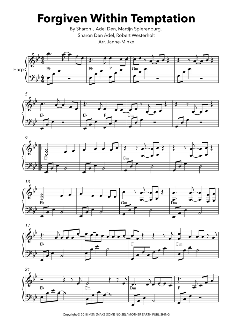 Forgiven Harp scores gallery preview page 2