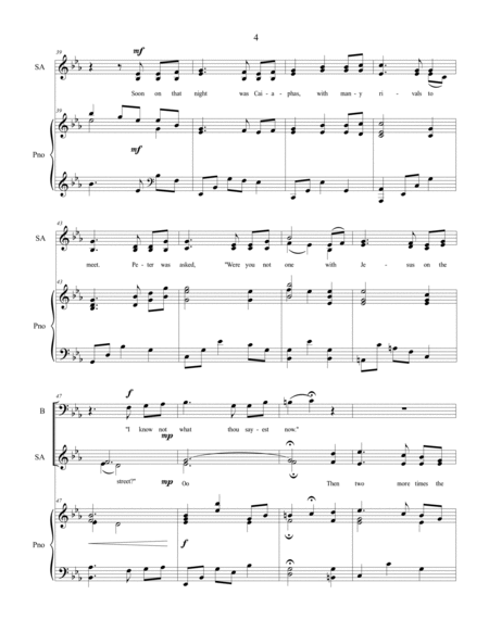 Yet Will I Never Deny, SATB choir with baritone solo image number null