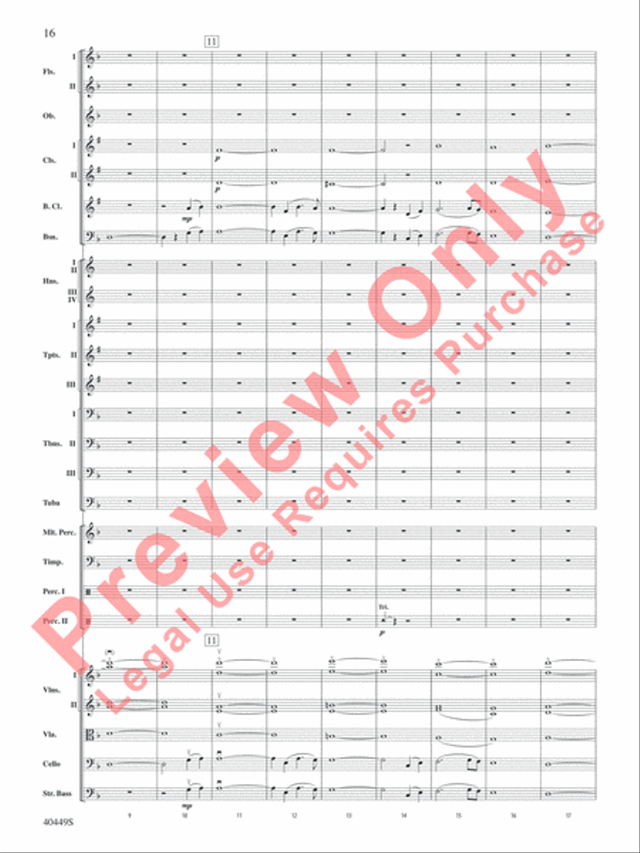 The Hobbit: An Unexpected Journey, Suite from Full Orchestra scores gallery preview page 17