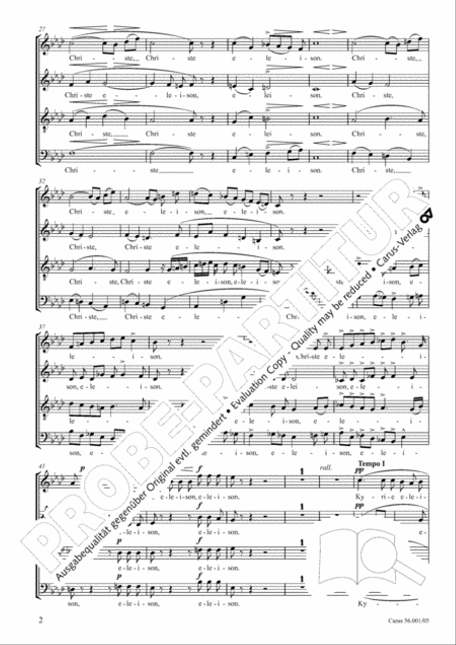Edizione Nazionale delle Opere di Giacomo Puccini. III. Vocal music; 2. Messa a 4 voci (vol. III/2) 4-Part scores gallery preview page 3