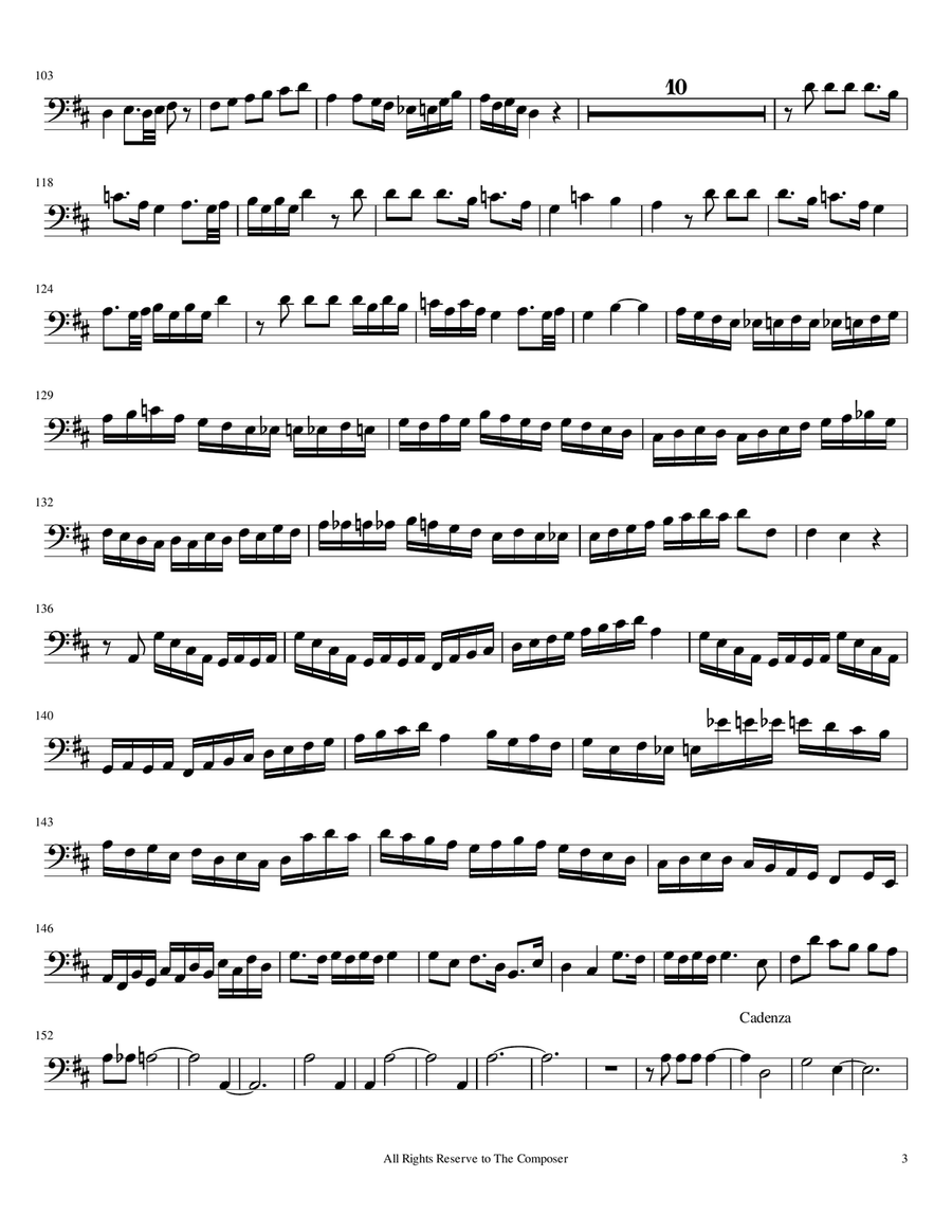 Andante & Allegro Trombone Duet scores gallery preview page 3