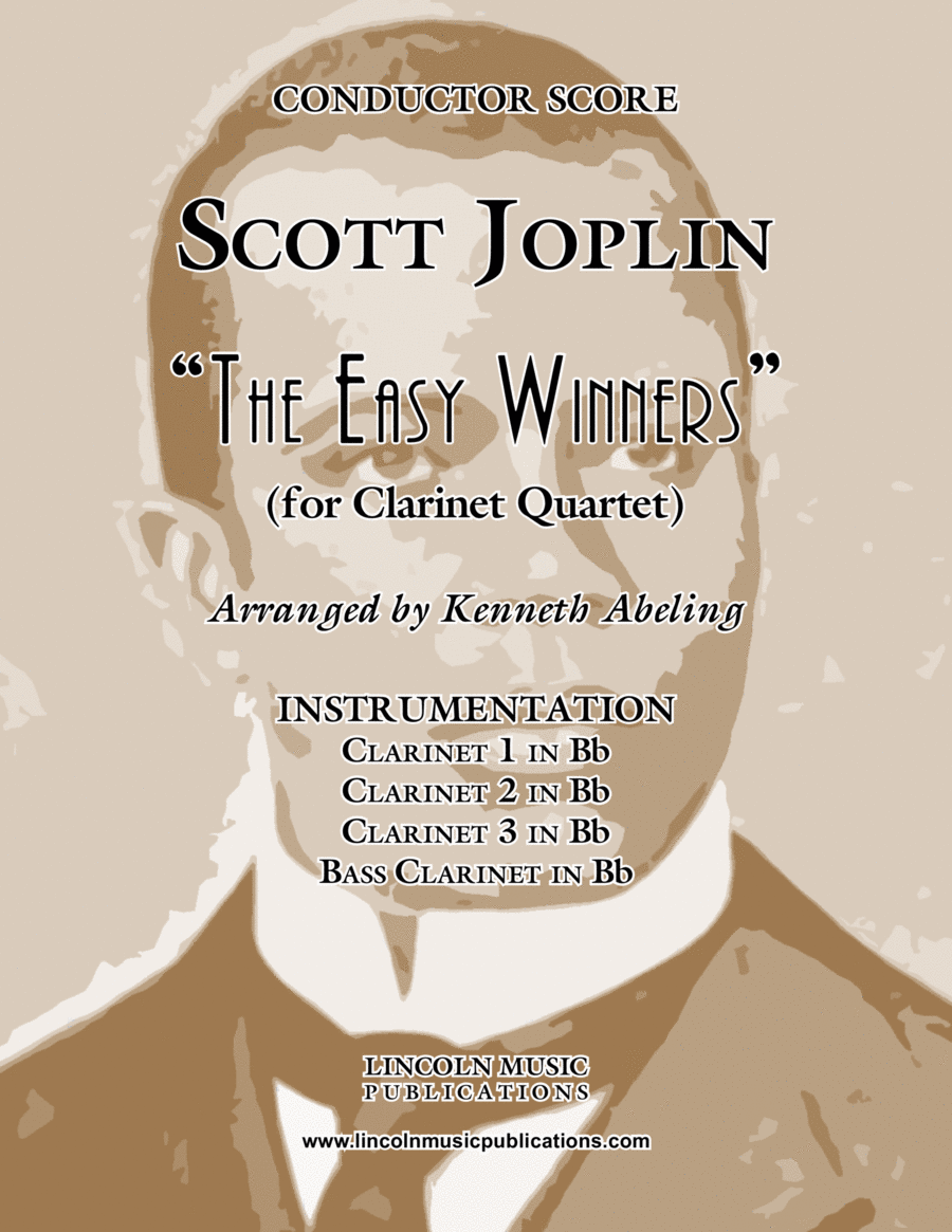 Joplin - “The Easy Winners” (for Clarinet Quartet) Clarinet Quartet scores gallery preview page 1