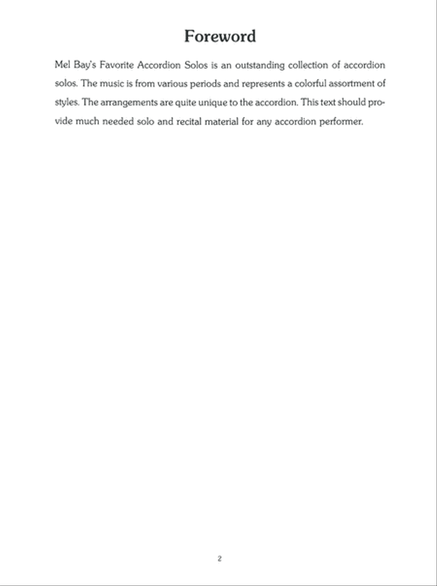 Favorite Accordion Solos Favorite Accordion Solos Accordion scores gallery preview page 3