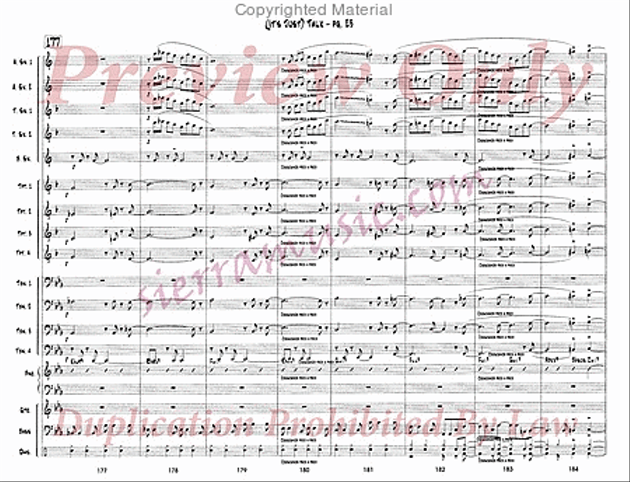 It's Just Talk Big Band scores gallery preview page 24