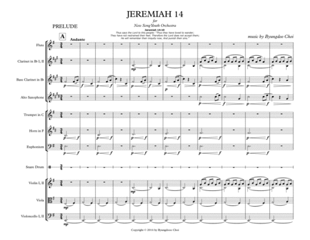 JEREMIAH 14 - Prelude for Youth Orchestra