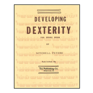 Book cover for Developing Dexterity For Snare Drum