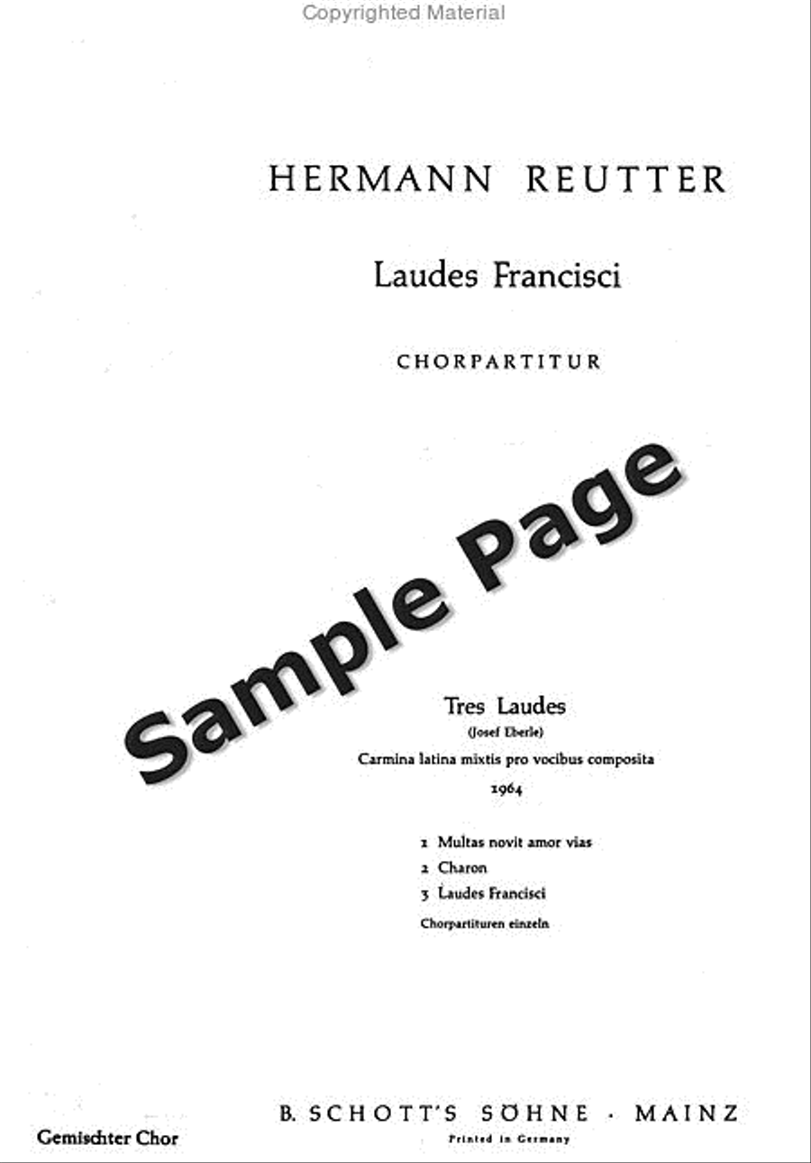 Laudes Francisci 4-Part scores gallery preview page 2