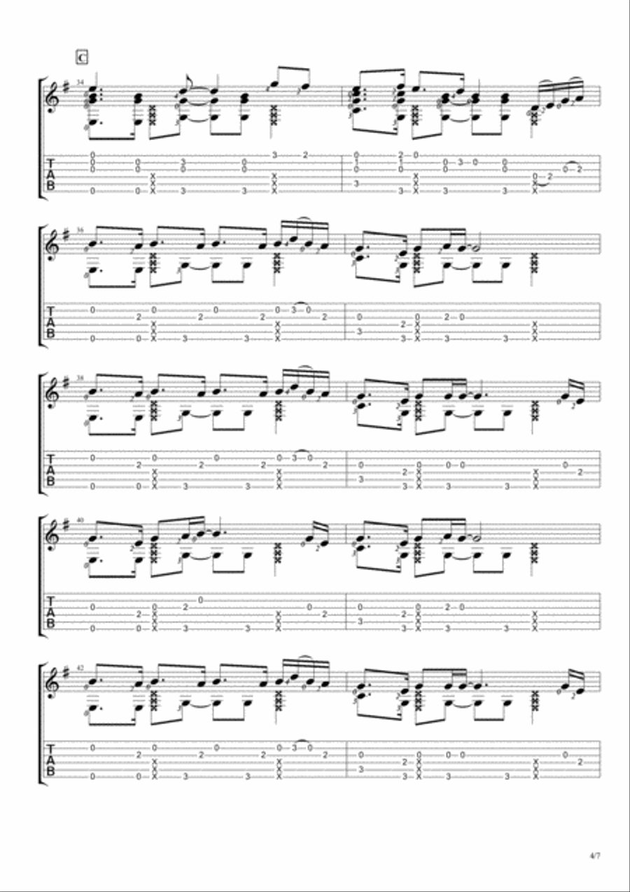 See You Again from FURIOUS 7 Acoustic Guitar scores gallery preview page 4