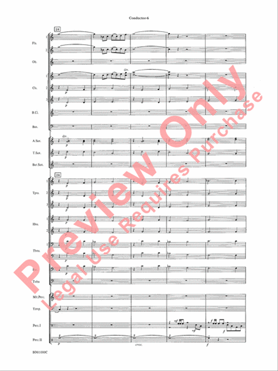 Chant Rituals Chant Rituals Concert Band scores gallery preview page 9
