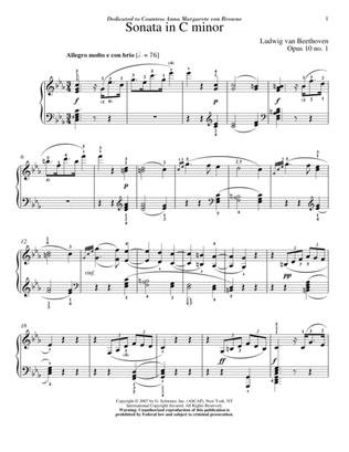 Book cover for Piano Sonata No. 5 In C Minor, Op. 10, No. 1