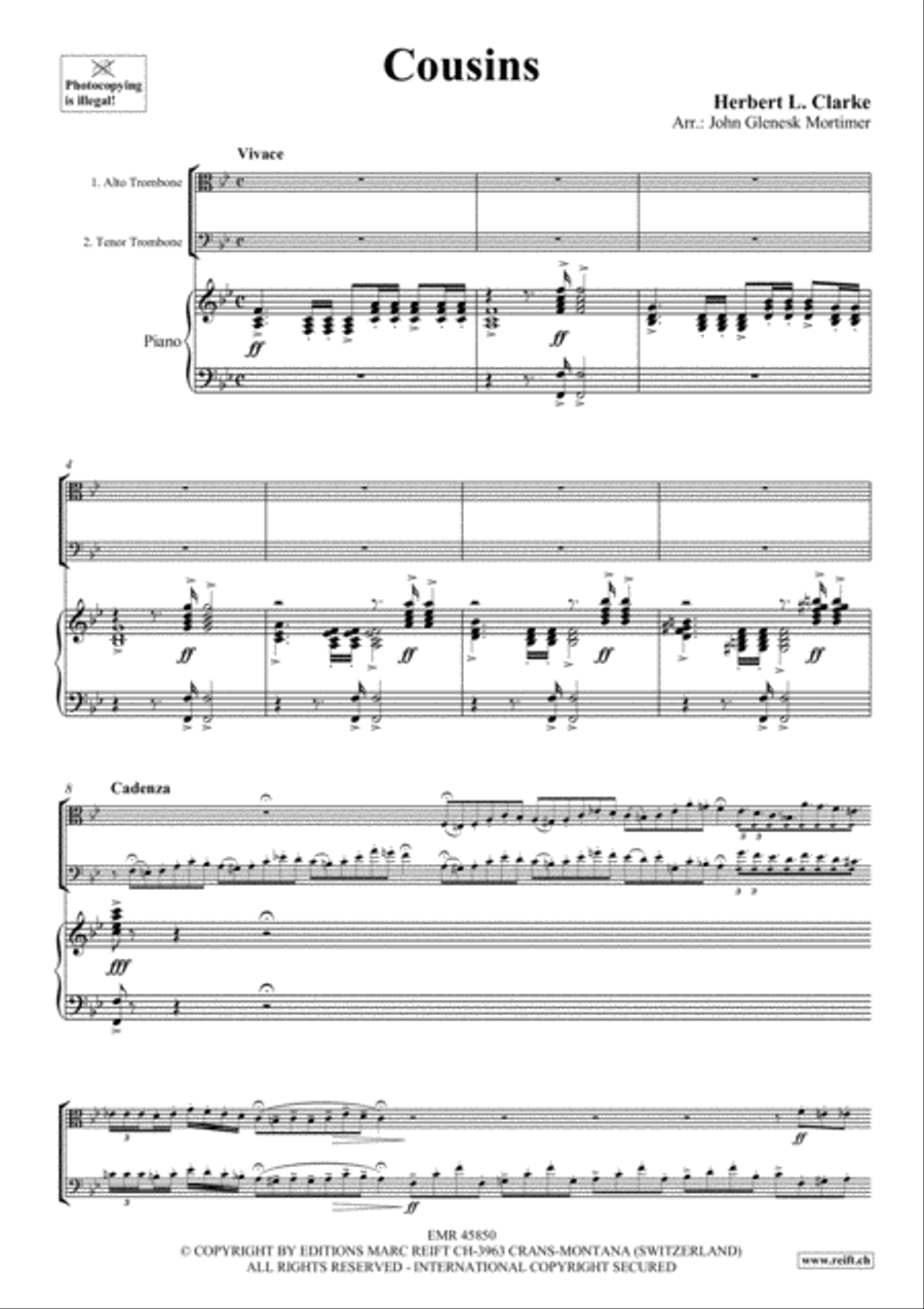 Cousins Piano Accompaniment scores gallery preview page 4