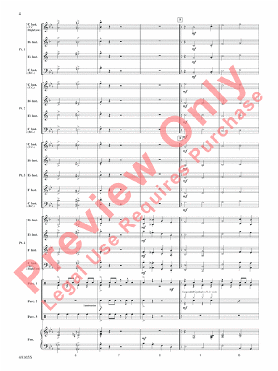 I Got Rhythm I Got Rhythm Concert Band scores gallery preview page 5