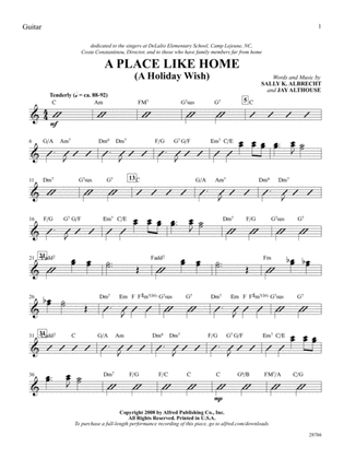 A Place Like Home (A Holiday Wish): Guitar