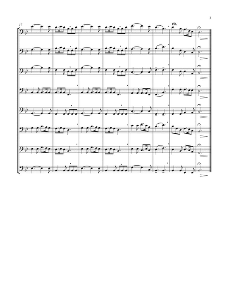 Silent Night (Bb) (Trombone Octet)
