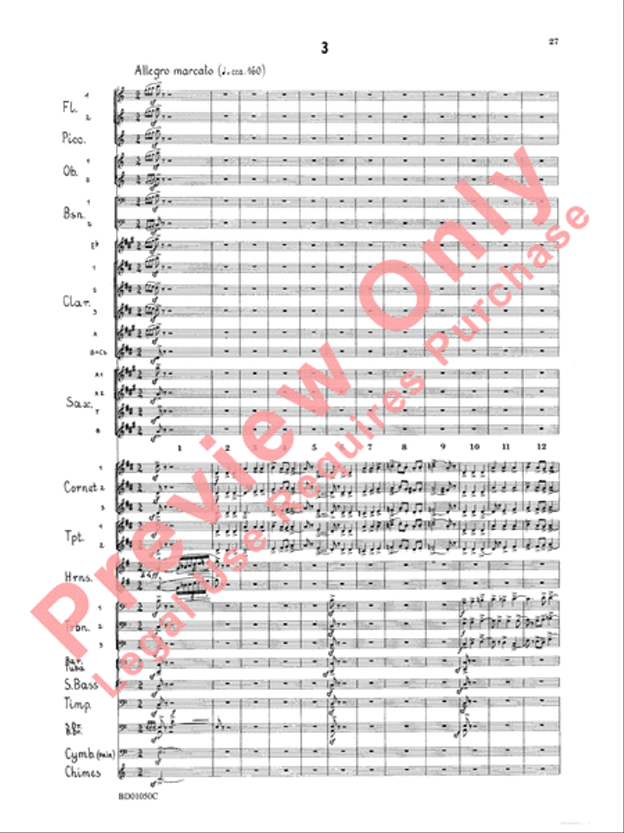 Trittico Concert Band scores gallery preview page 30