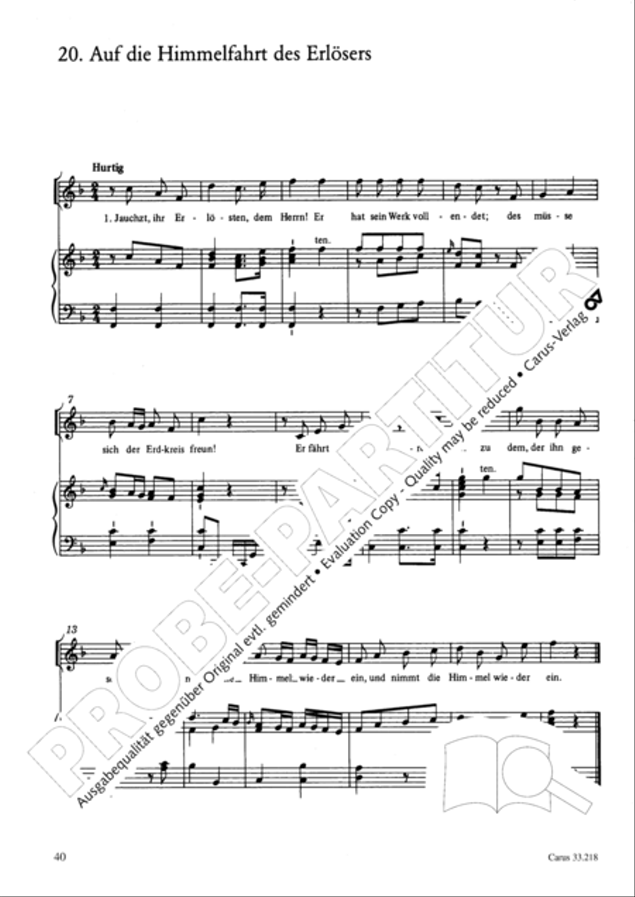 Geistliche Oden und Lieder (Gellert) Collection / Songbook scores gallery preview page 35