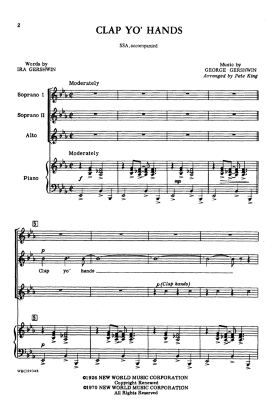 Clap Yo' Hands Women's Choir scores gallery preview page 2