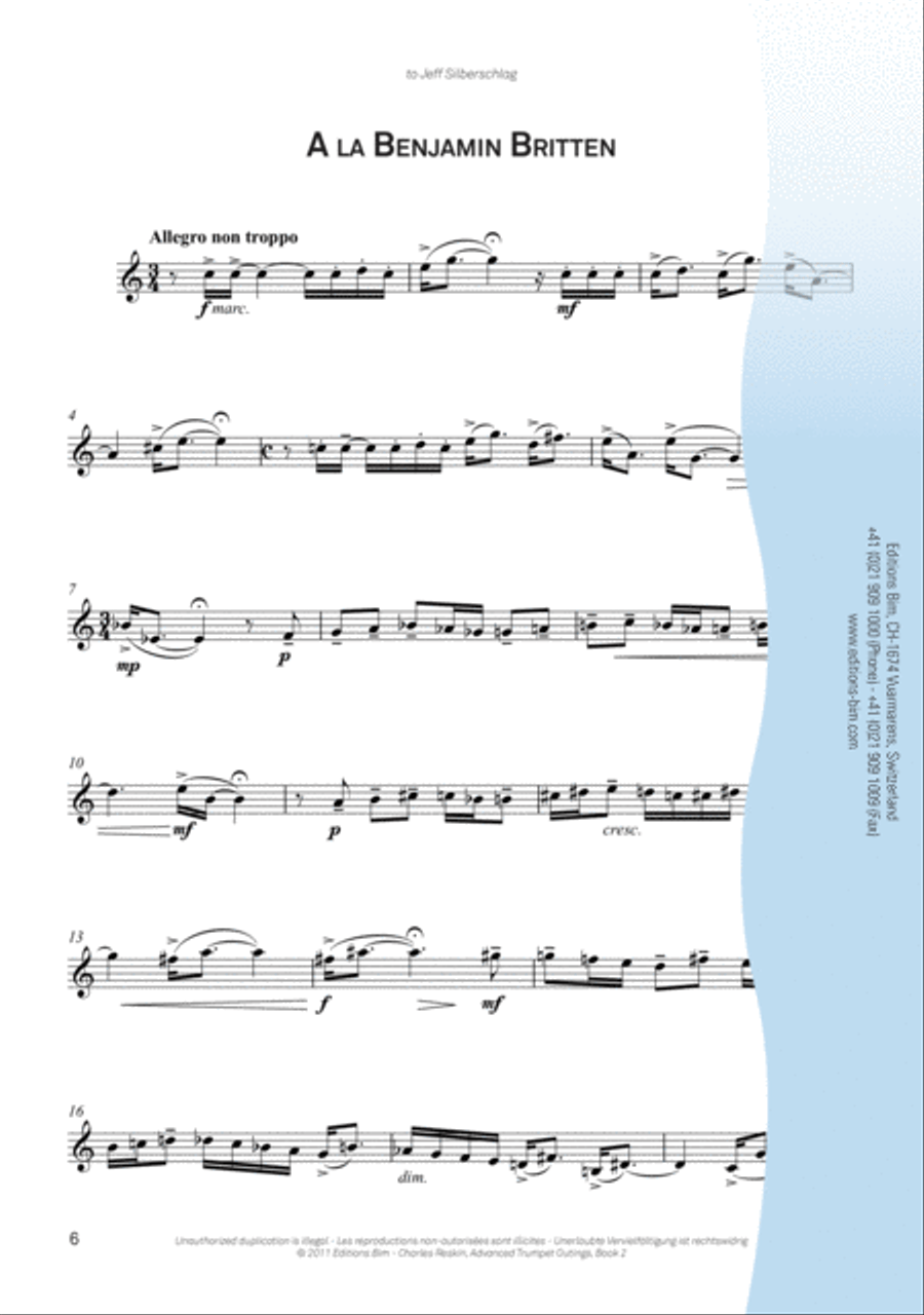 Advanced Trumpet Outings Book 2 Trumpet scores gallery preview page 3