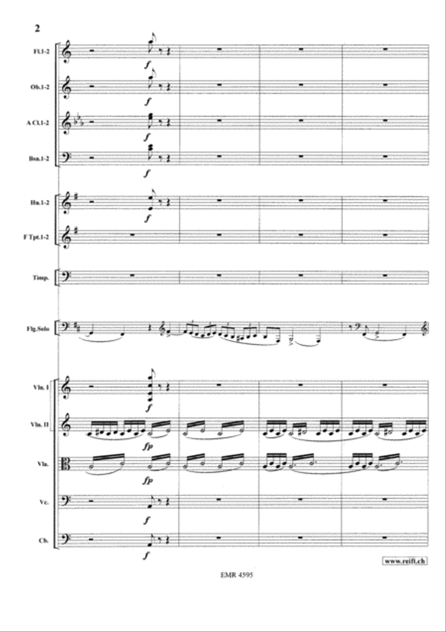 Concerto in A minor Orchestra scores gallery preview page 4