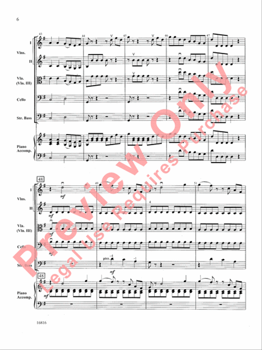 Mozart Serenade and Dance String Orchestra scores gallery preview page 7