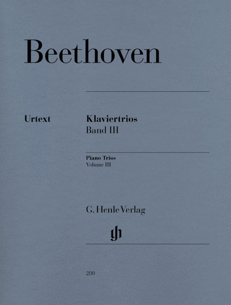 Ludwig van Beethoven: Piano trios, volume III