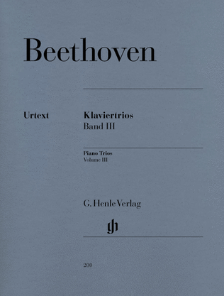 Book cover for Piano Trios – Volume III
