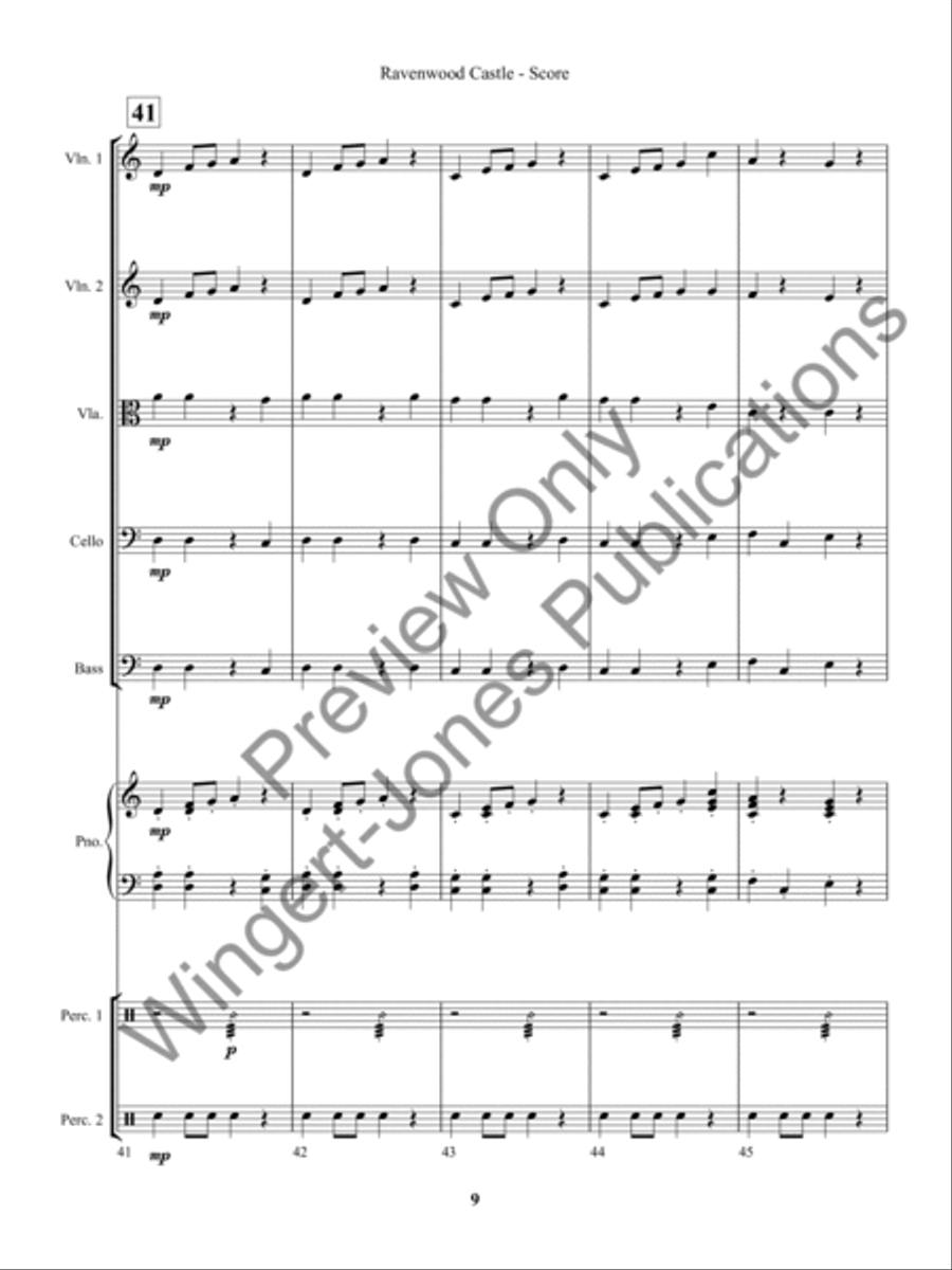 Ravenwood Castle (Score) Ravenwood Castle (Score) String Orchestra scores gallery preview page 12