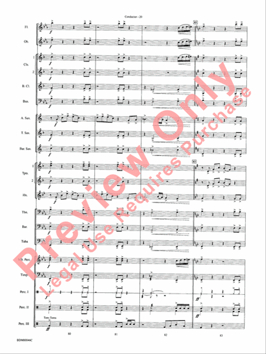 To Forge the New Frontier Concert Band scores gallery preview page 23