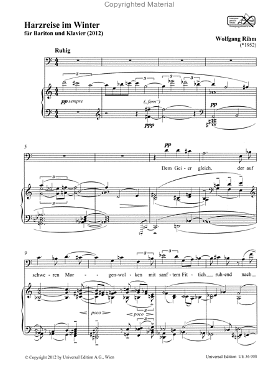 Harzreise Im Winter Chamber Music scores gallery preview page 2