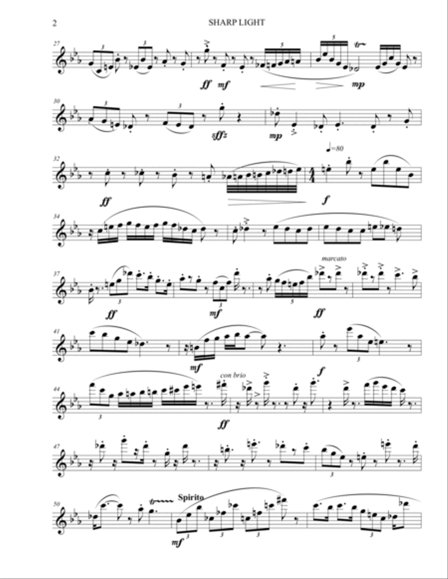 Sharp Light Flute Solo scores gallery preview page 2