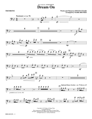 Dream On (arr. Mark Brymer) - Trombone