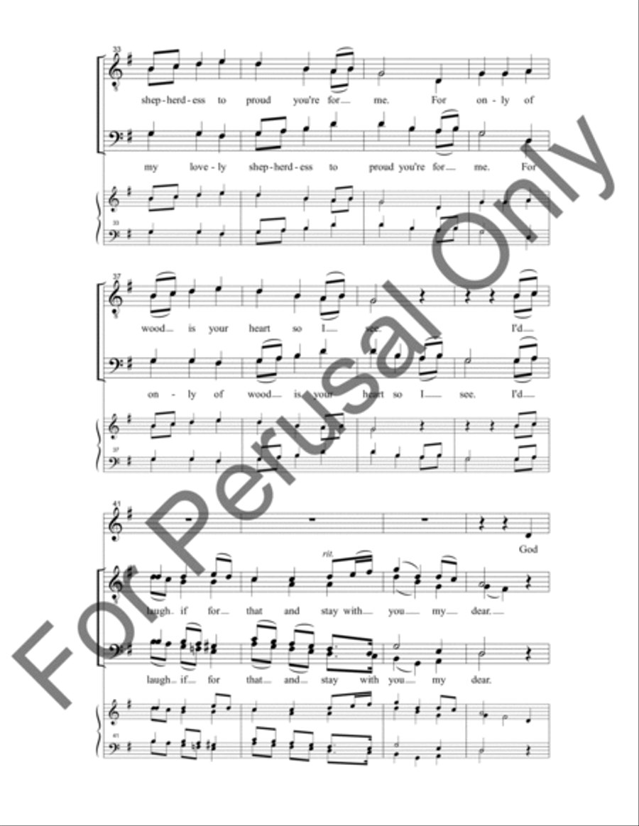 Ah, My Lovely Shepherdess TTBB scores gallery preview page 6