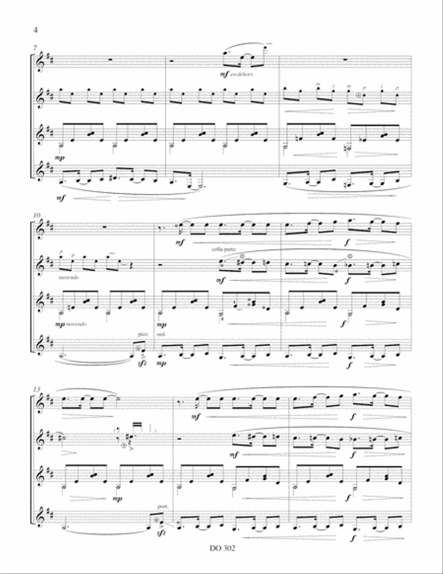 Carré d'as Carré d'as Guitar Ensemble scores gallery preview page 4