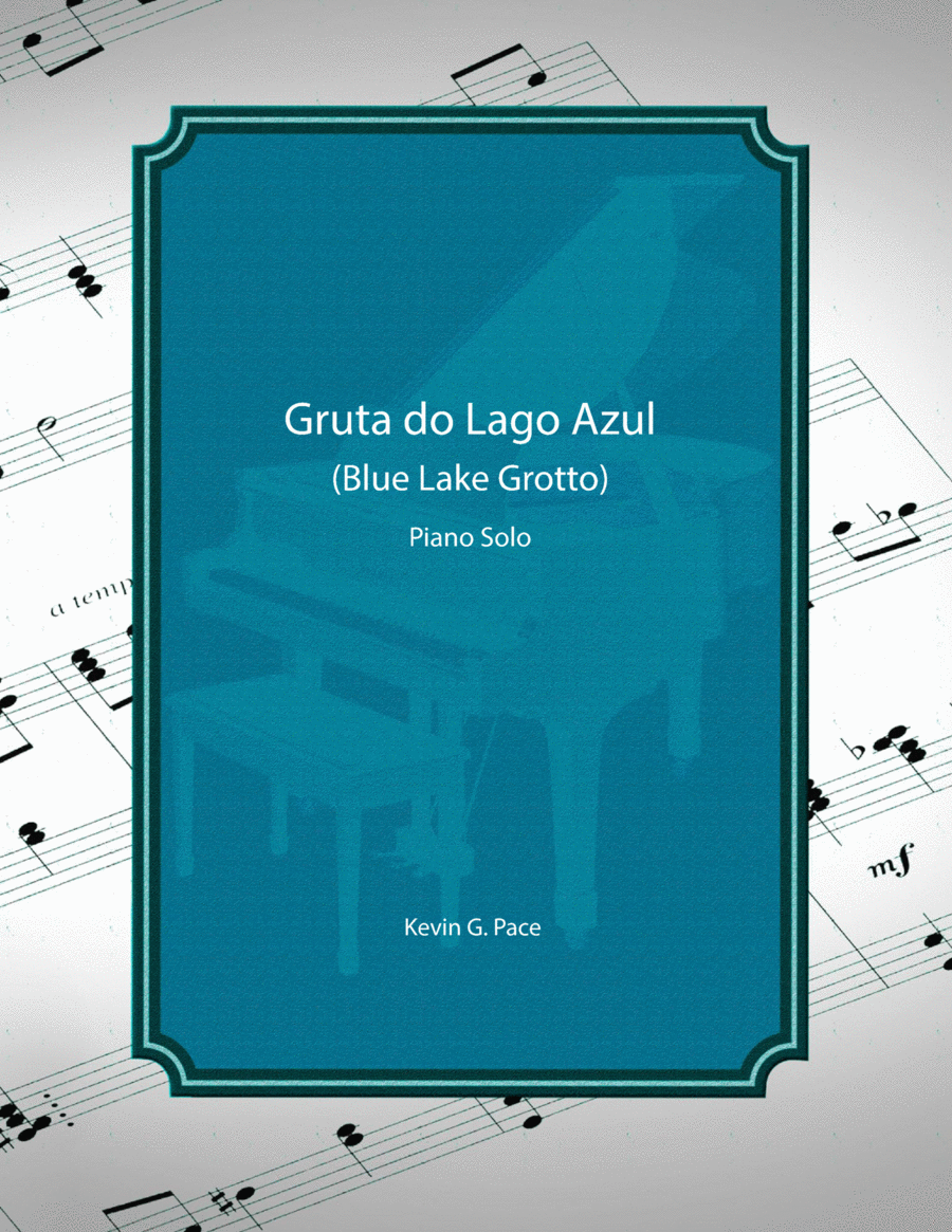 Gruta do Lago Azul (Blue Lake Grotto) - piano solo Piano Solo scores gallery preview page 1