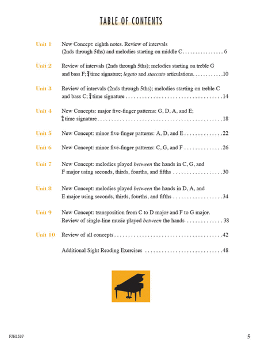 Sight Reading & Rhythm Every Day, Book 2A Piano Method scores gallery preview page 2