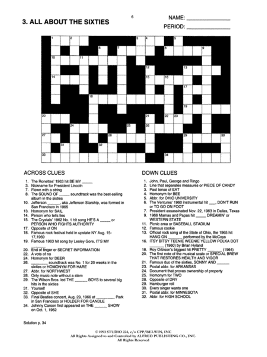 All About . . . Crosswords, Volume 1 Games & Toys scores gallery preview page 4