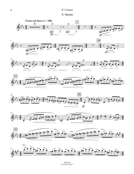 Four Sea Interludes (from the opera "Peter Grimes") - Eb Clarinet