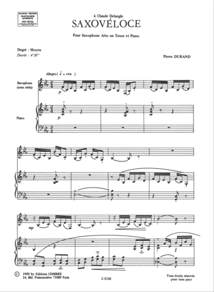 Saxoveloce Saxoveloce Tenor Saxophone scores gallery preview page 2