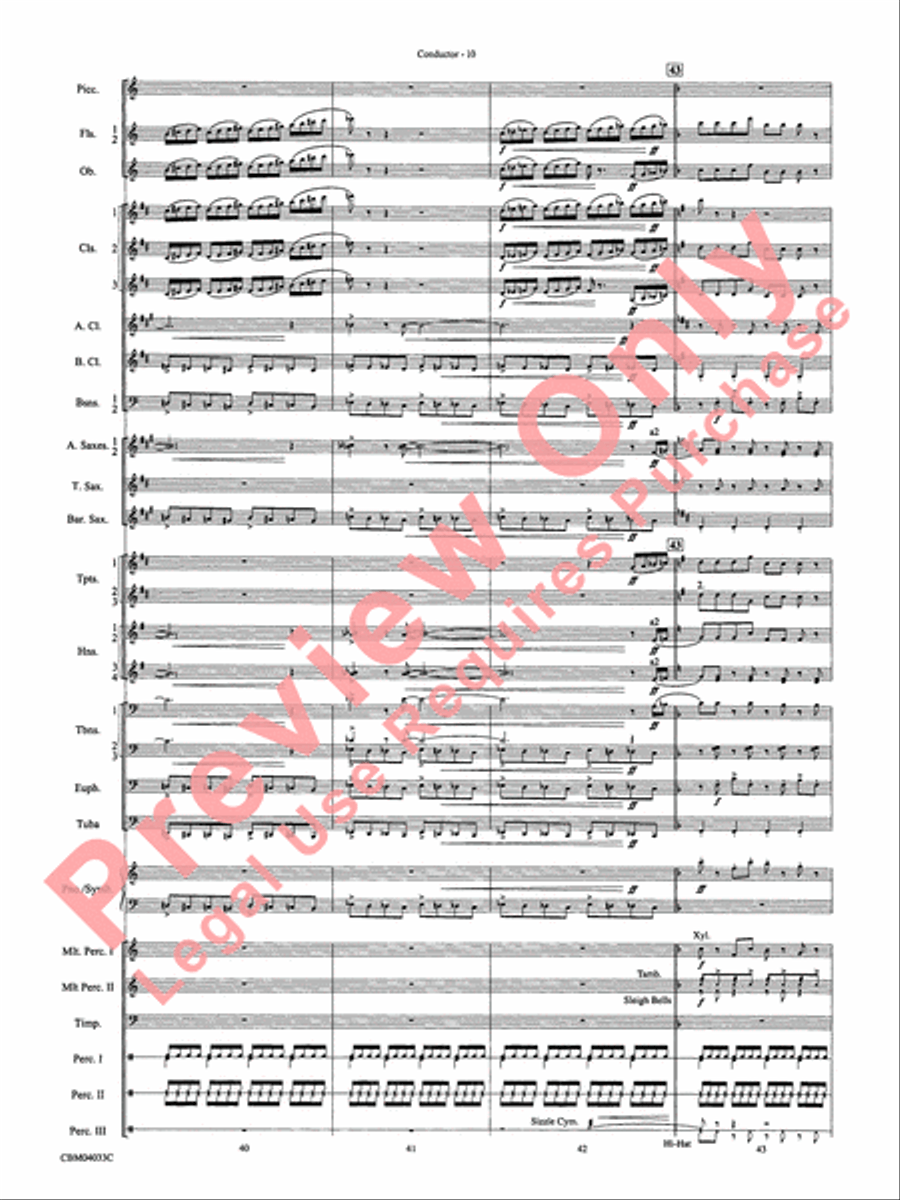 The Polar Express, Concert Suite from Concert Band scores gallery preview page 12