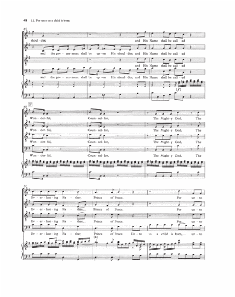 Messiah 4-Part scores gallery preview page 2
