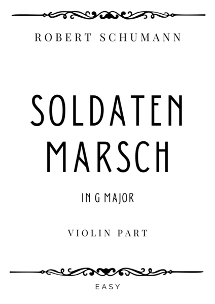 Schumann - Soldatenmarsch (Soldiers' March) in G Major - Easy image number null