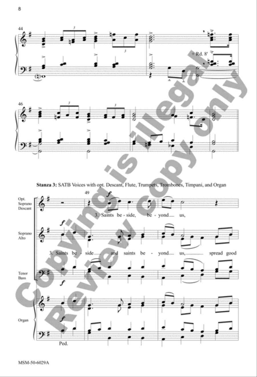 Family Born of Font and Spirit 4-Part scores gallery preview page 8