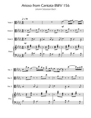 Arioso BWV 156 - Viola Trio w/Piano