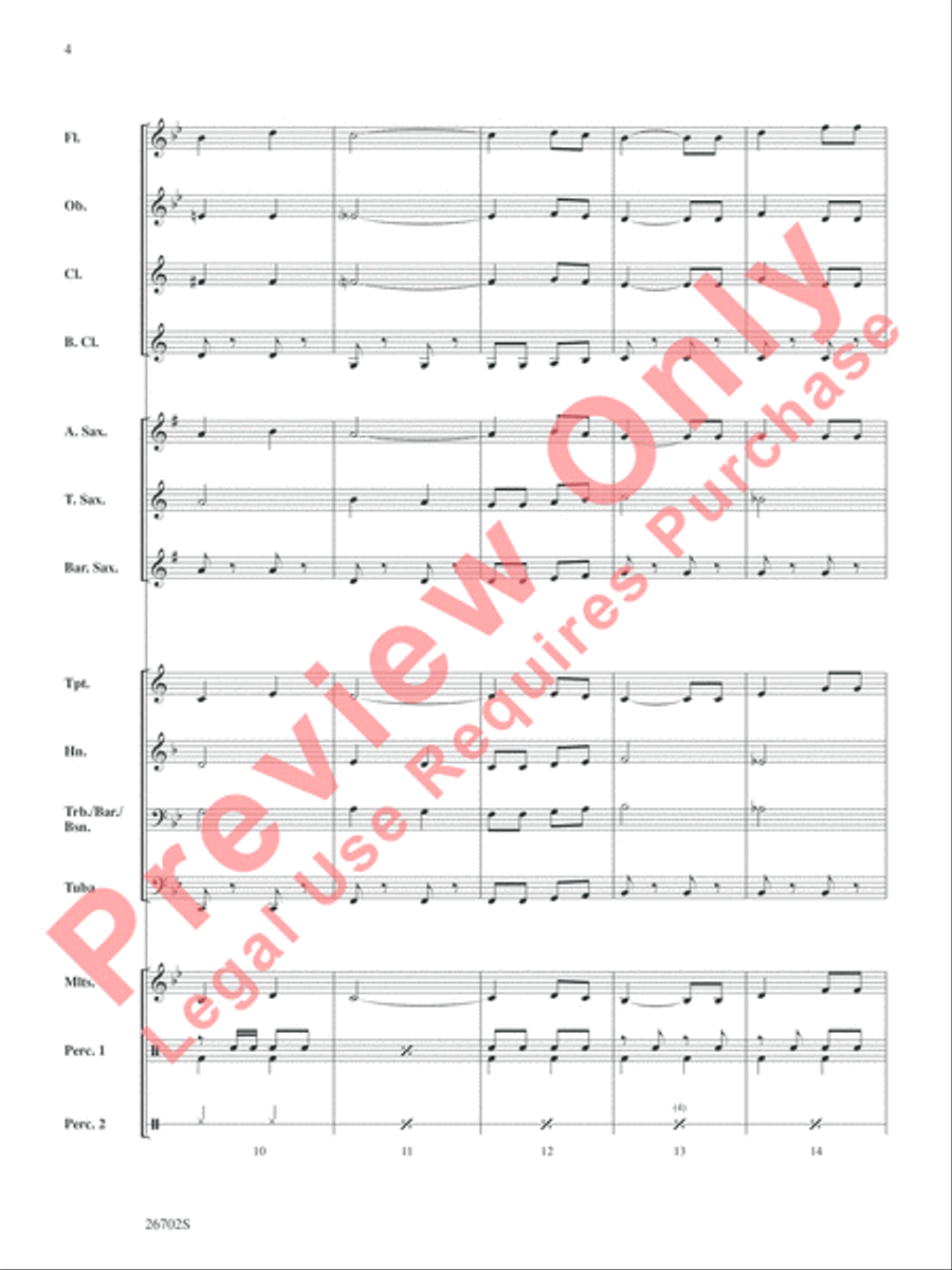 New Orleans Jubilee New Orleans Jubilee Concert Band scores gallery preview page 5