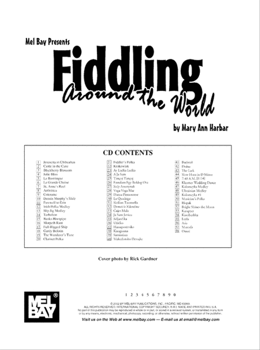 Fiddling Around the World Violin scores gallery preview page 3